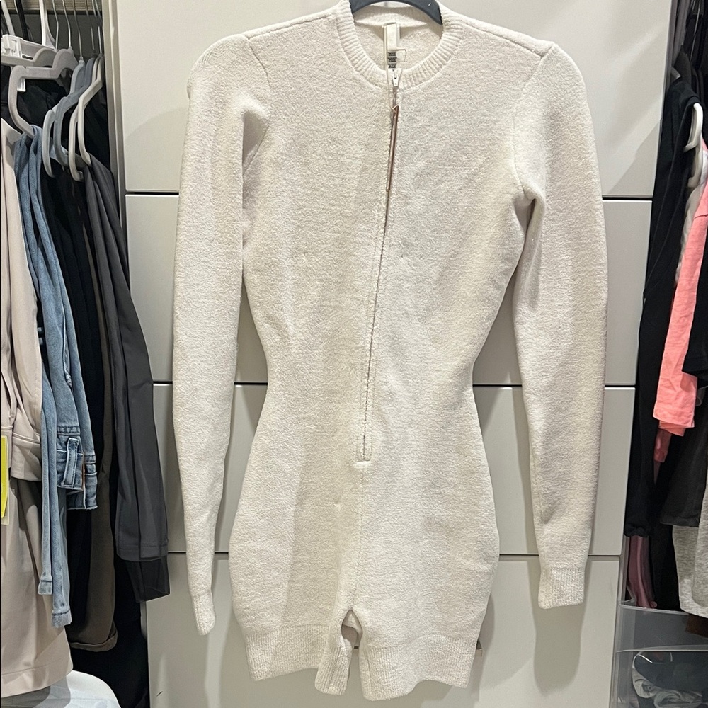 SKIMS cozy light onesie in marble